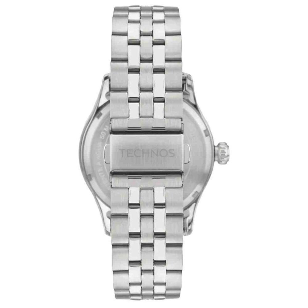 Relógio Technos Executive Prata Masculino 2115UAU/1P Marrom 3