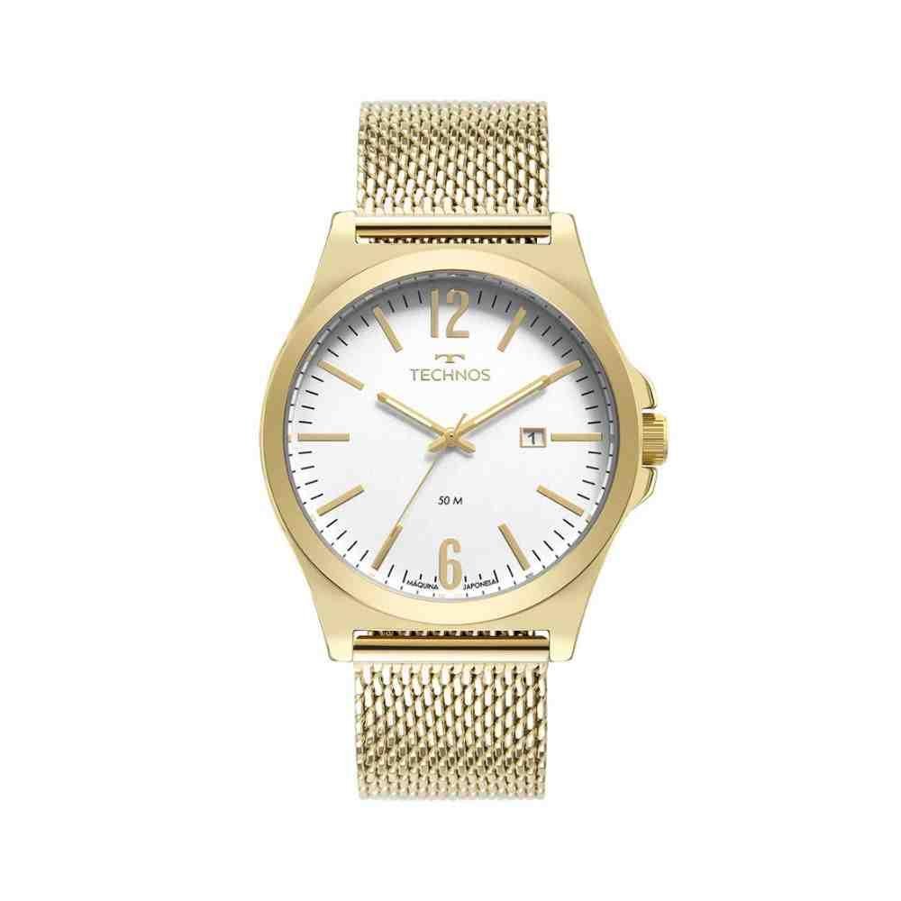 Relógio Dourado Masculino Technos Stell 2115NCZ/1D