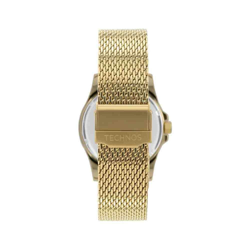 Relógio Dourado Masculino Technos Stell 2115NCZ/1D Marrom 3