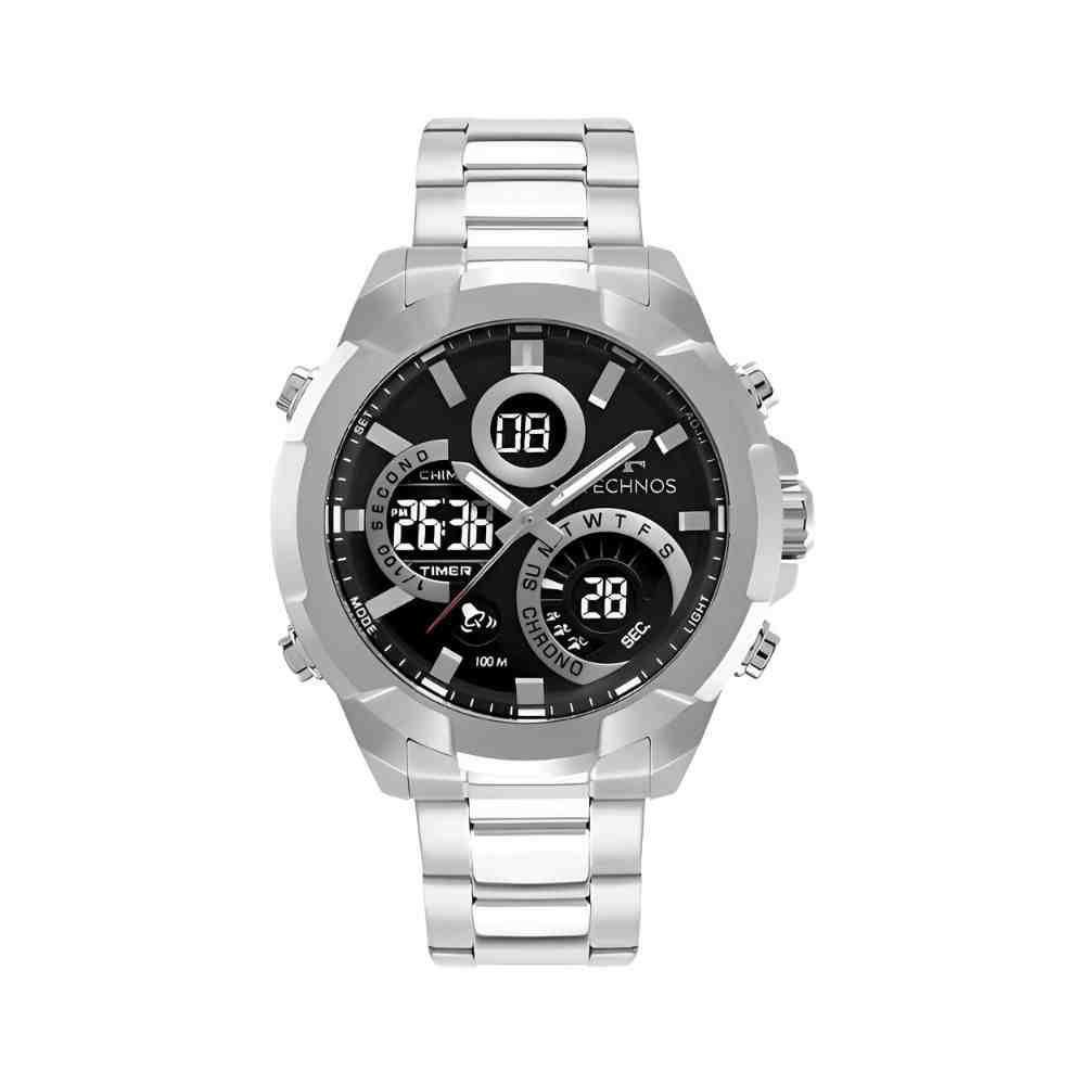Relógio Technos Digitech Prata Masculino  W23721AAC/1P