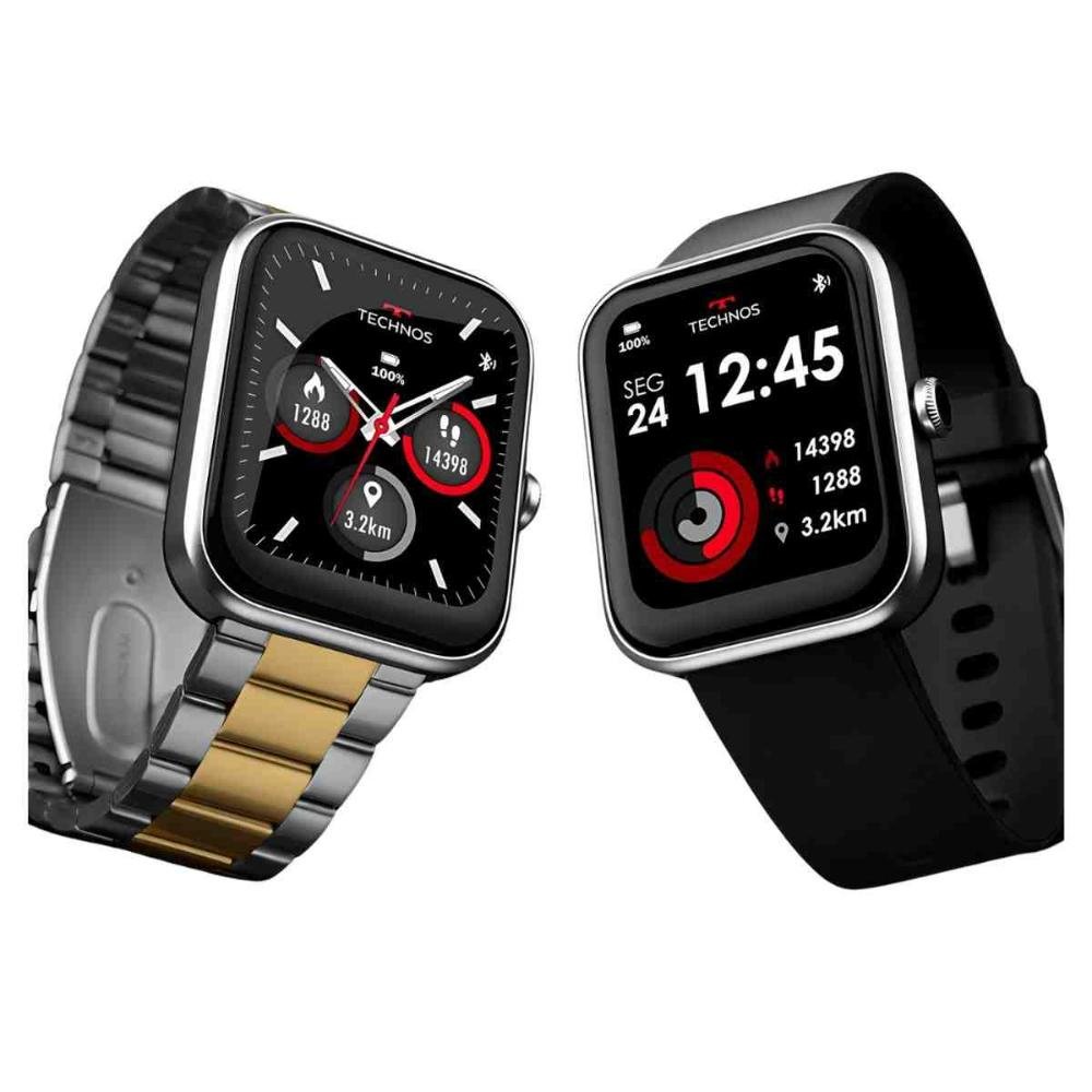 Relógio Smartwatch Technos Connect Max Bicolor TMAXAN/8D Prata/Dourado 3