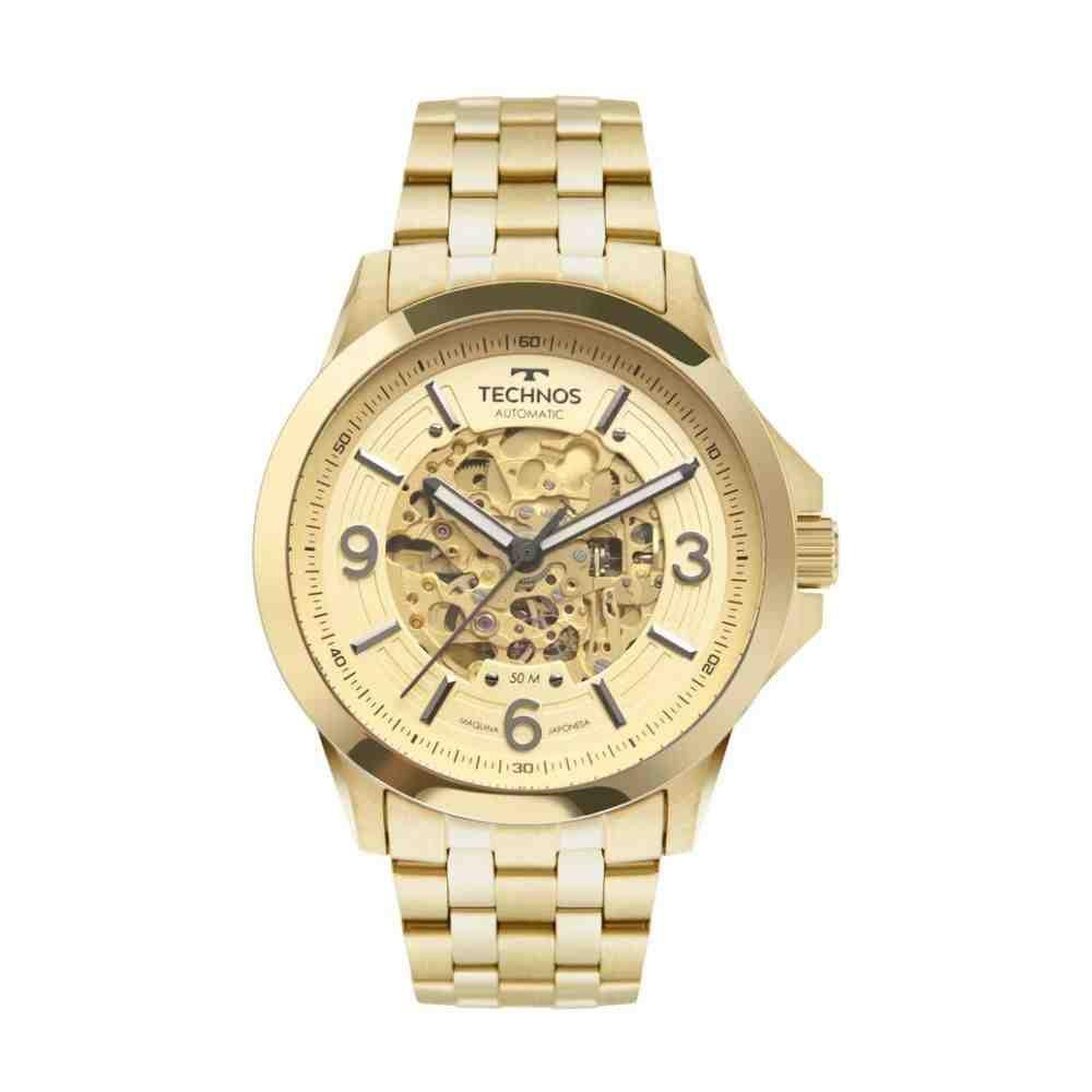 Relógio Technos Automático Dourado Masculino 8N24AK/1D