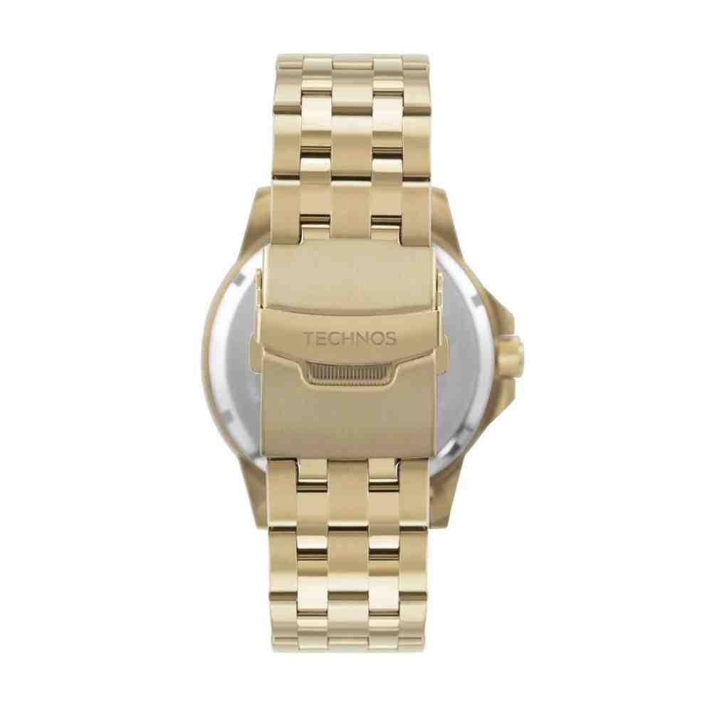 Relógio Technos Automático Dourado Masculino 8N24AK/1D Preto 3