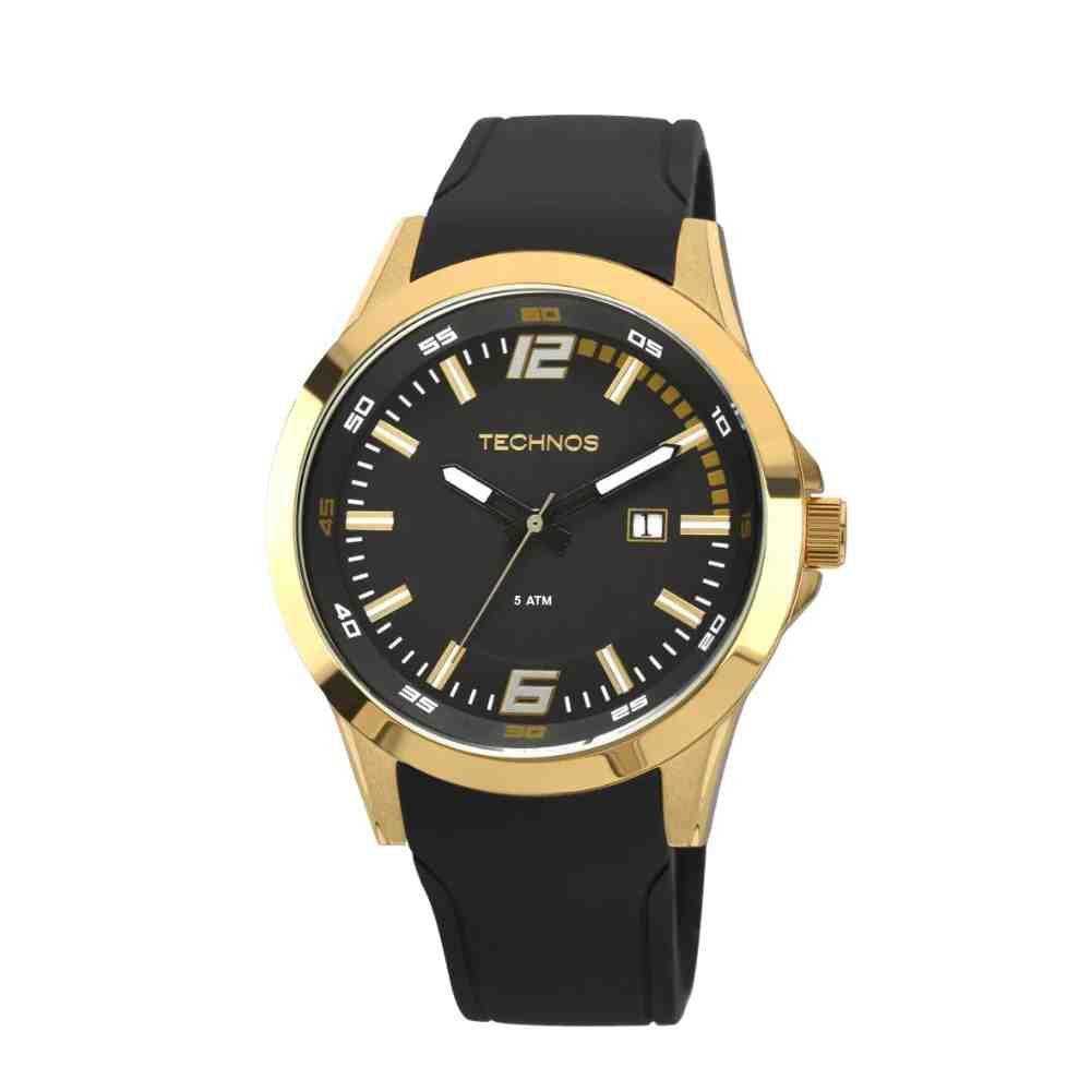 Relógio Technos Performance Preto Dourado Masculino 2115KPU