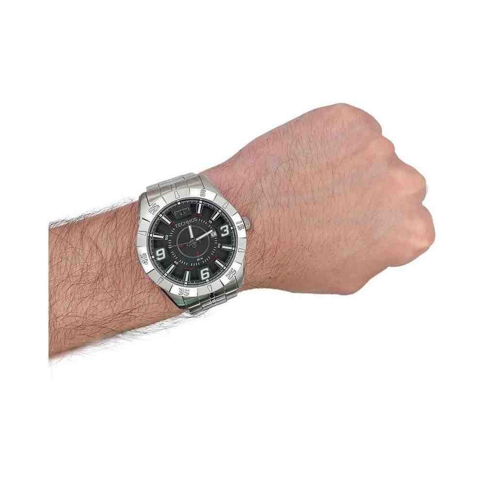 Relógio Technos Racer Prata Masculino 2115KYX/1R Prata 5