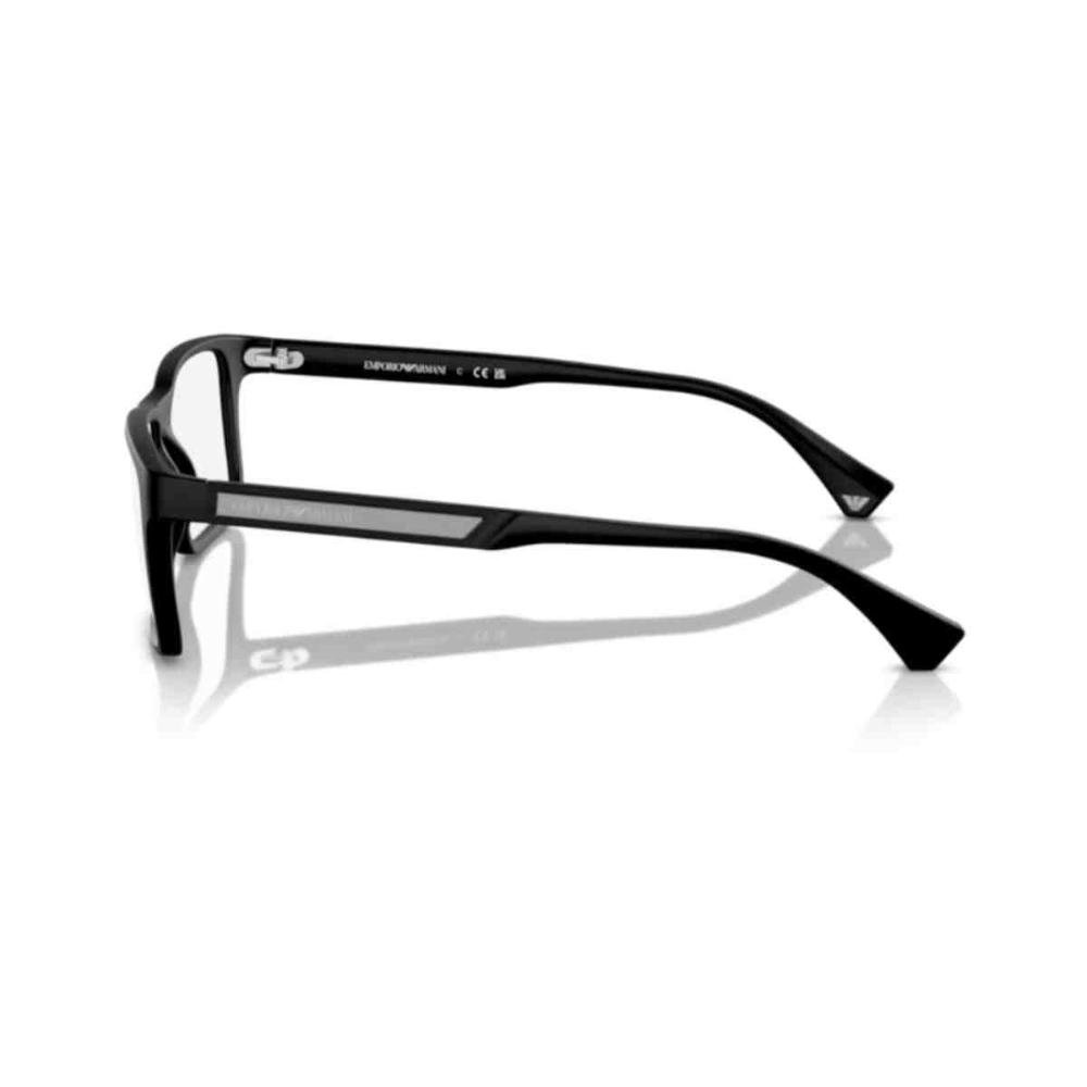 Armação de Grau Emporio Armani Retangular Preto 0EA3038 5063 Preto 2