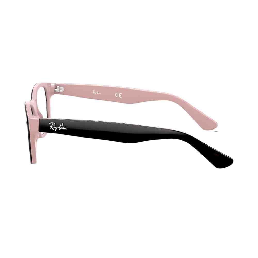 Óculos de Grau Preto c/ Rosa Infantil Ray-Ban RY1528 3580 Marrom 3