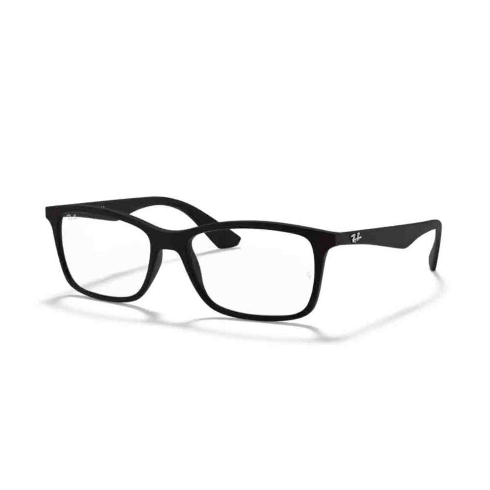 Armação de Grau Ray Ban Quadrado Preto 0RX7047 5196 56 Preto 2