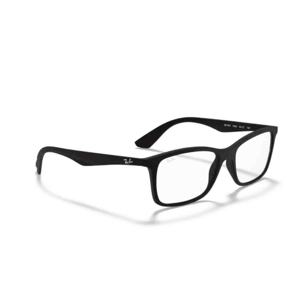 Armação de Grau Ray Ban Quadrado Preto 0RX7047 5196 56 Preto 3