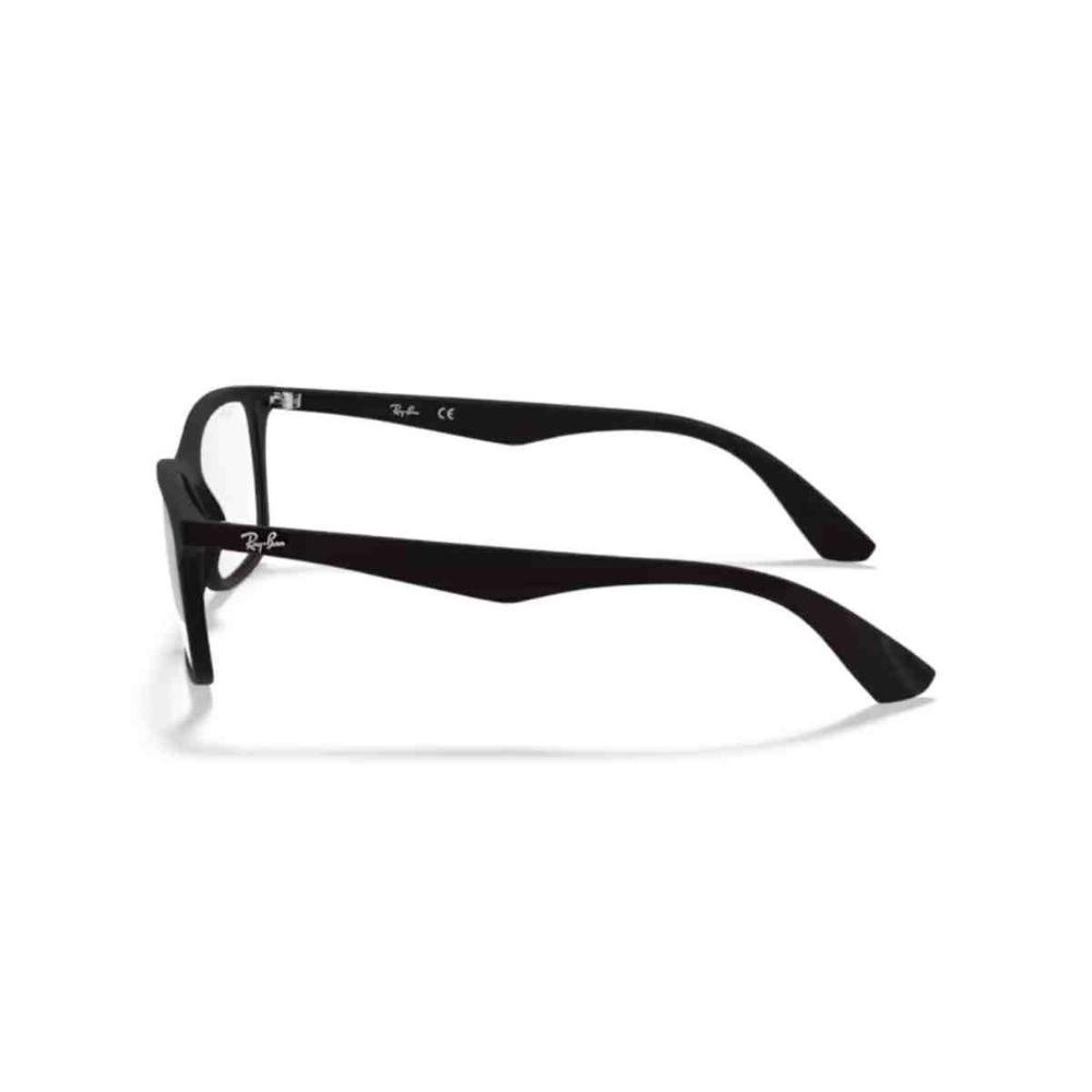 Armação de Grau Ray Ban Quadrado Preto 0RX7047 5196 56 Preto 4