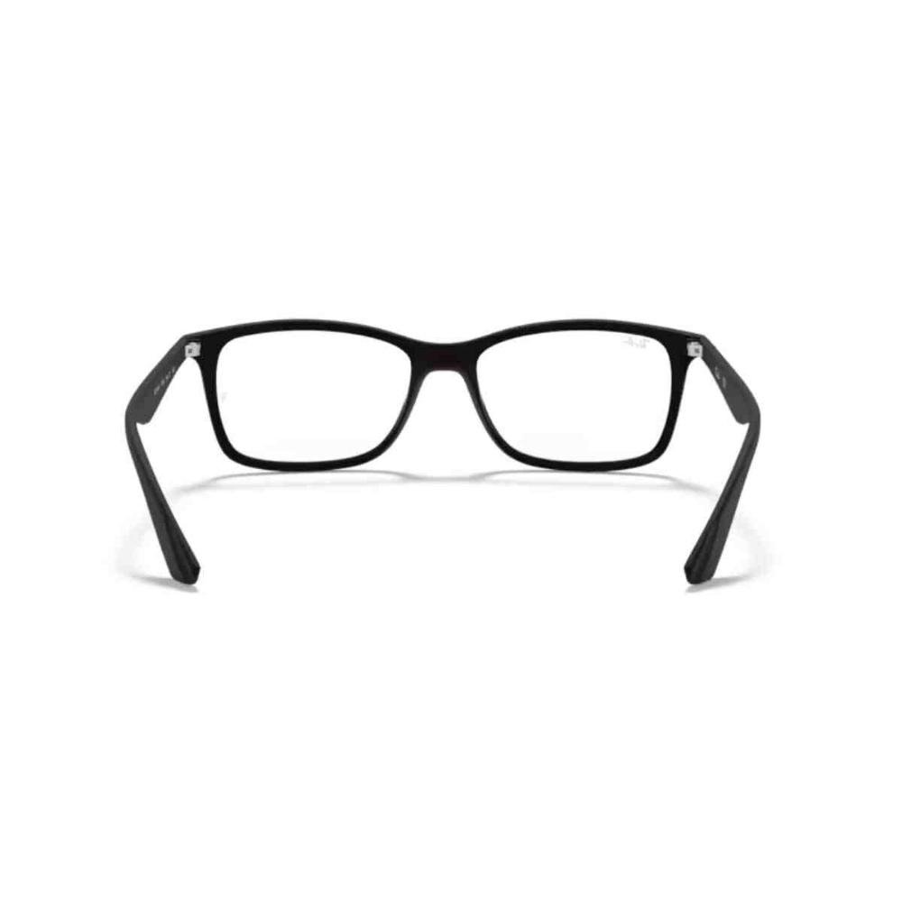 Armação de Grau Ray Ban Quadrado Preto 0RX7047 5196 56 Preto 5