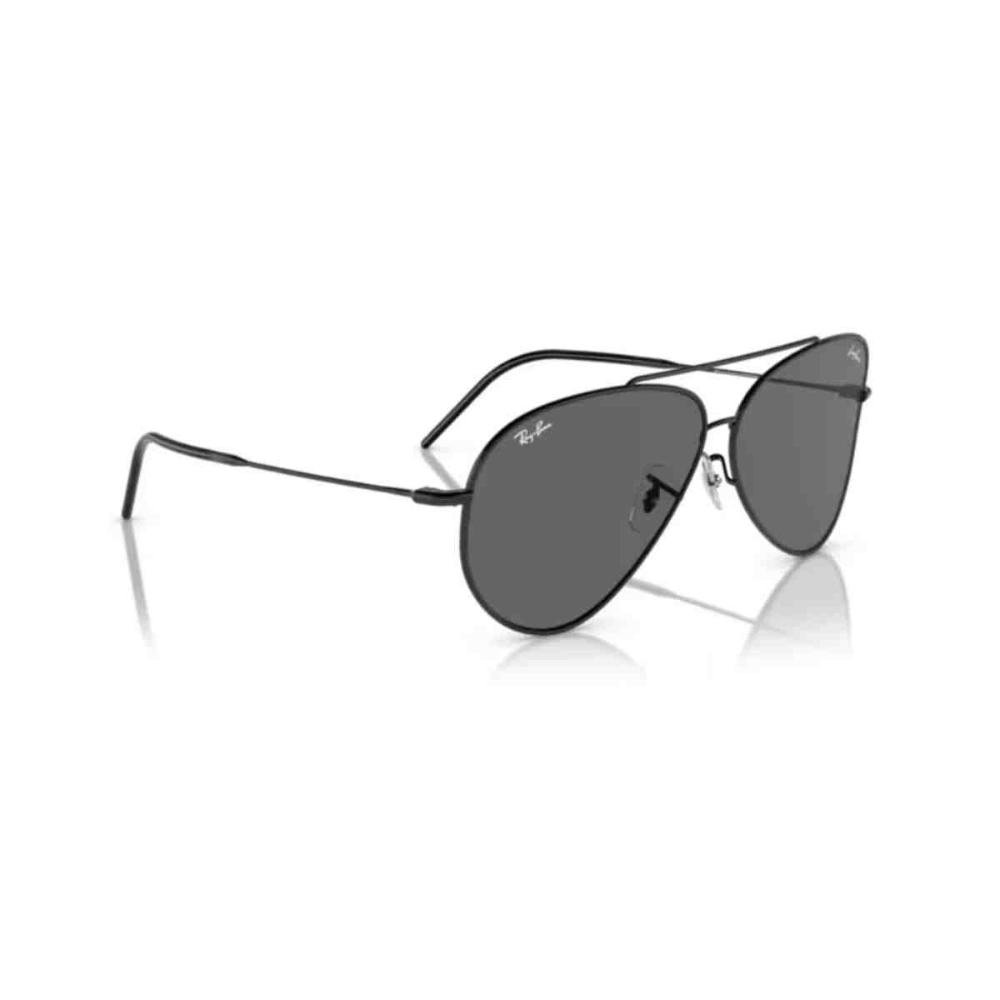 Óculos de Sol Ray Ban Aviator Reverse Preto 0RBR0101S 002/GR Preto 4