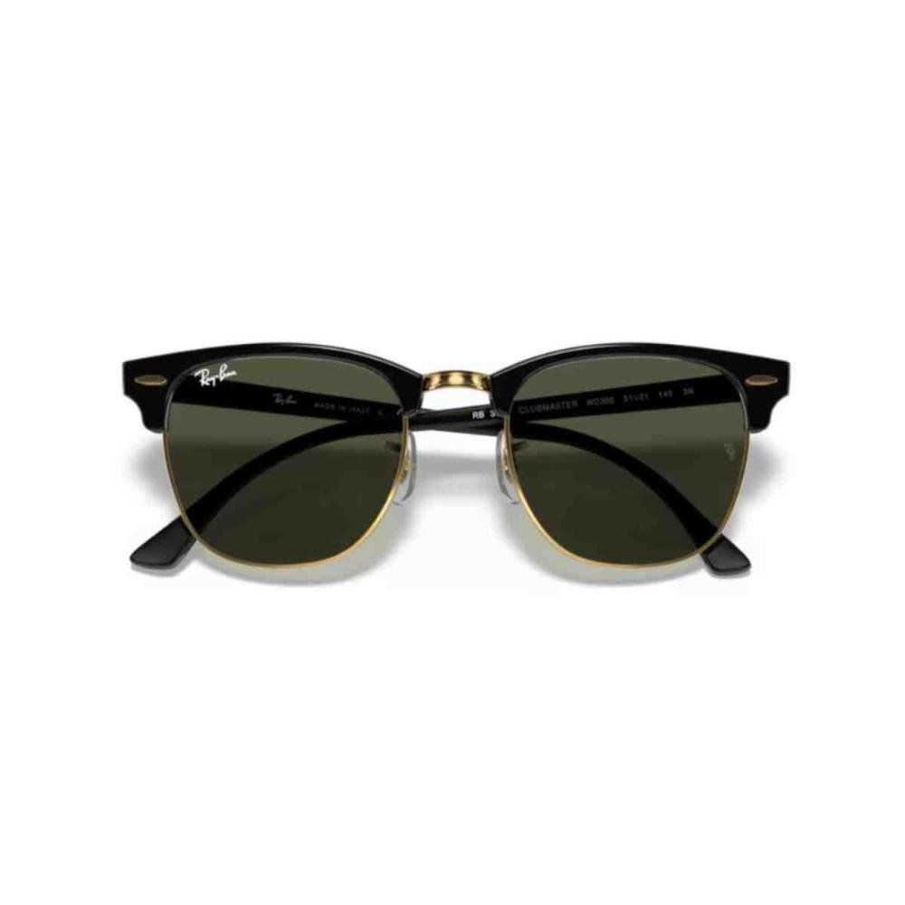 Óculos de Sol Ray-Ban Clubmaster Preto 0RB3016 W0365 49 Preto 5