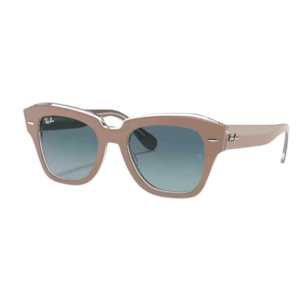 Óculos de Sol Ray-Ban State Street Bege 0RB2186 12973M49 Marrom 2