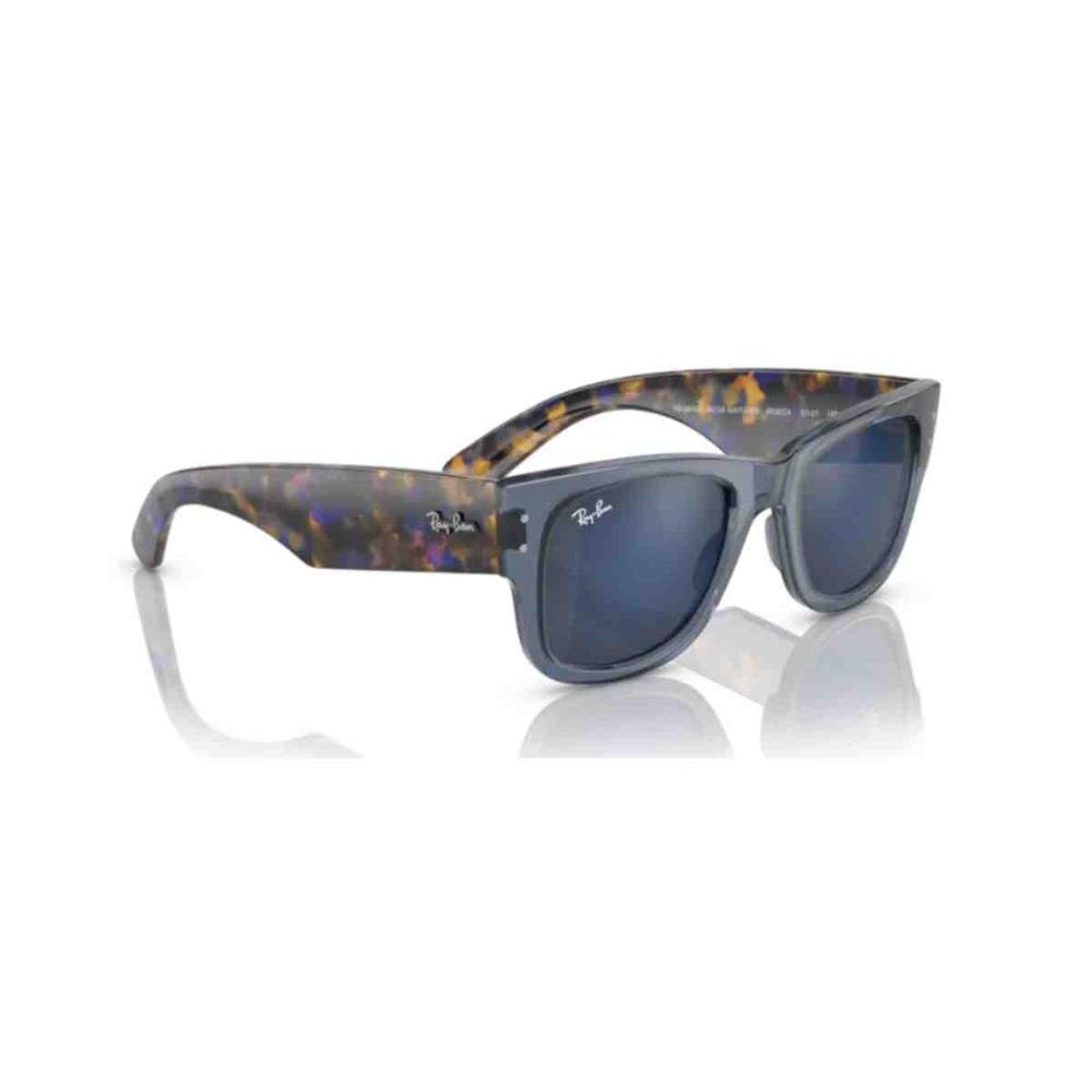 Óculos de Sol Ray-Ban Mega Wayfarer Azul 0RB0840S 6638O451 Azul 4