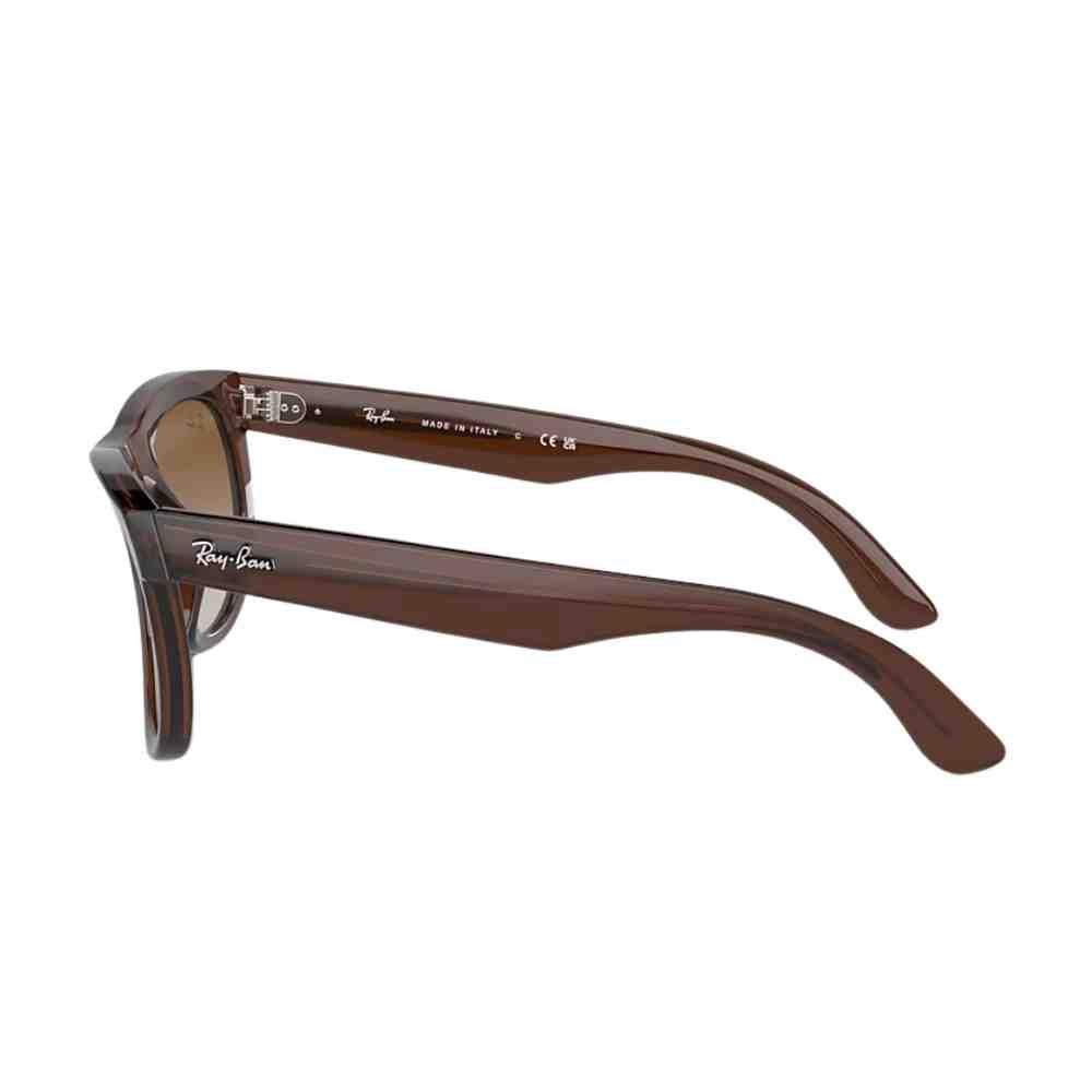 Óculos de Sol Ray-Ban Wayfarer Reverse Marrom 0RBR0502S 6709 Marrom 3