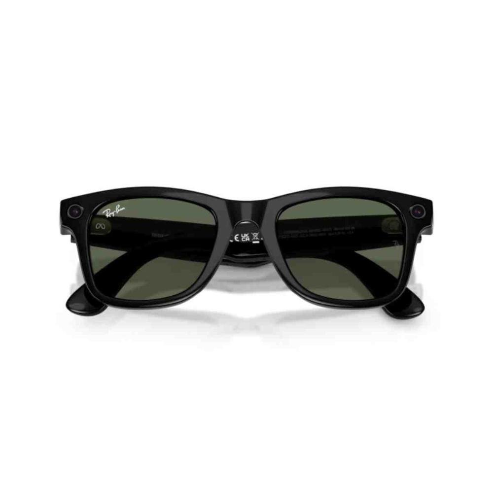 Óculos de Sol Ray-Ban Meta Wayfarer Smart Glasses Preto 0RW4012 601/7153 Preto 6