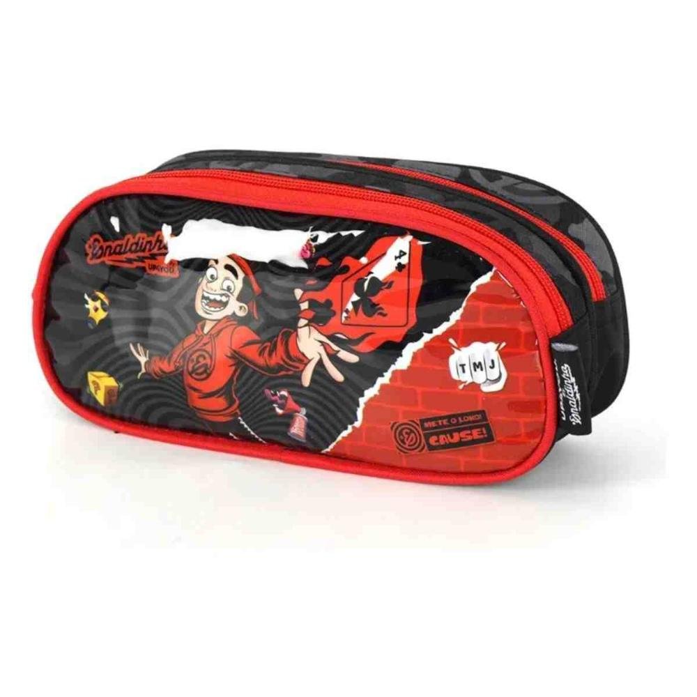 Estojo Escolar UP4YOU Enaldinho Preto EI42224UP0600 Preto 2