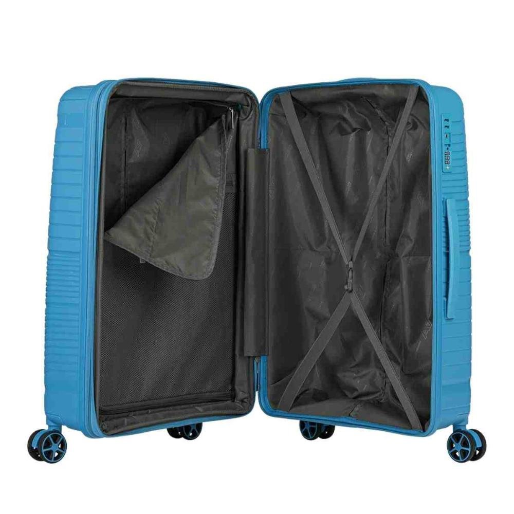 Mala de Viagem American Tourister Cosmópolis G Samsonite Azul 15336833971  U Dourado 4