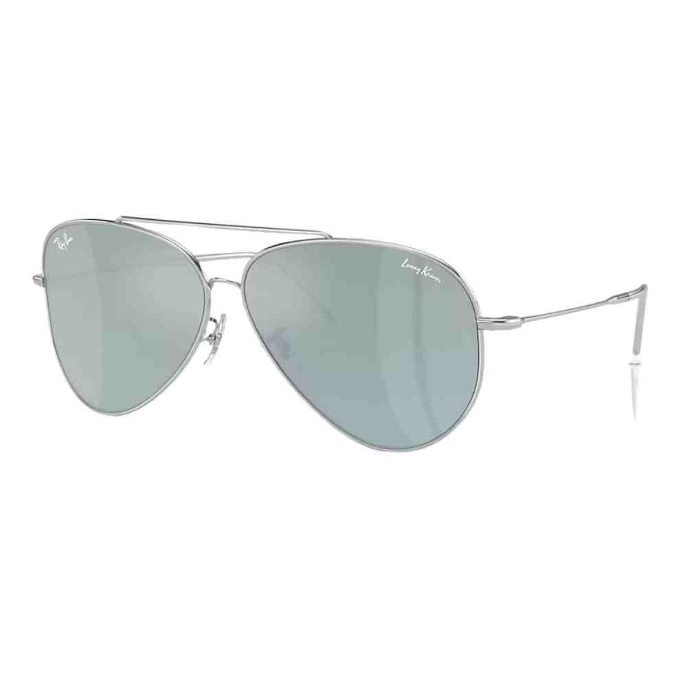 Óculos de Sol Ray-Ban Aviator Reverse Prata 0RBR0101S 003/30 Prata 2
