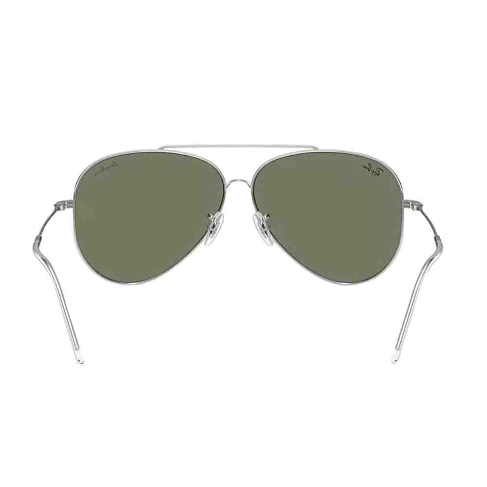 Óculos de Sol Ray-Ban Aviator Reverse Prata 0RBR0101S 003/30 Prata 4