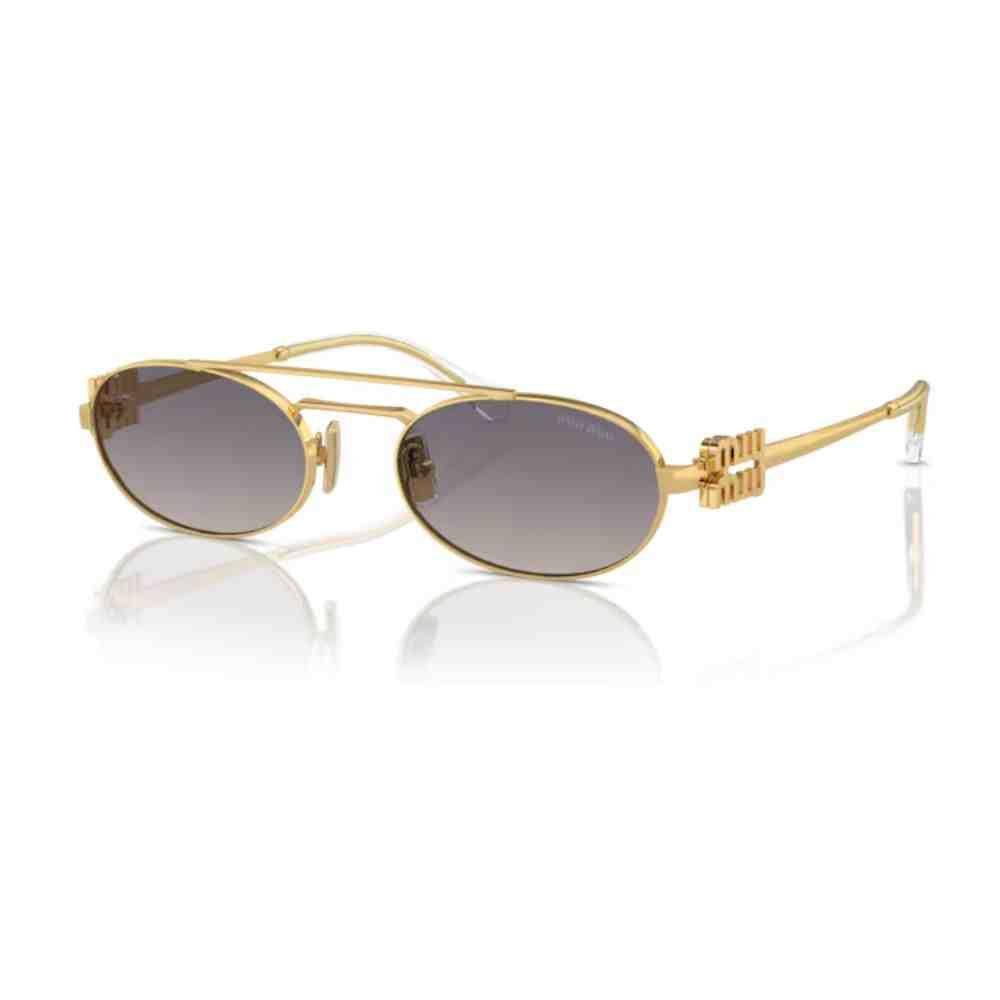 Óculos de Sol Miu Miu Dourado Feminino 0MU 54ZS 5AK30C53 Dourado 2
