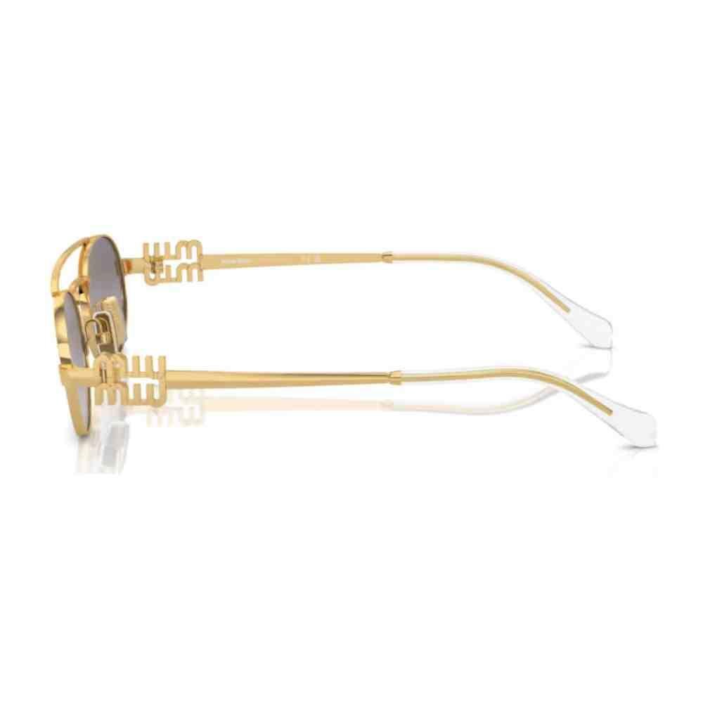 Óculos de Sol Miu Miu Dourado Feminino 0MU 54ZS 5AK30C53 Dourado 3