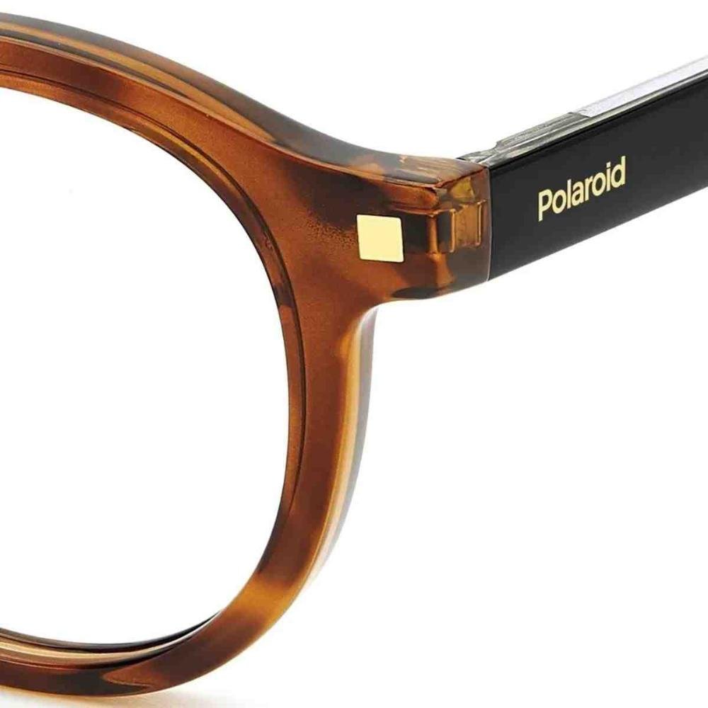 Armação de Grau Polaroid Redondo Marrom Havana 054414002 Marrom 3