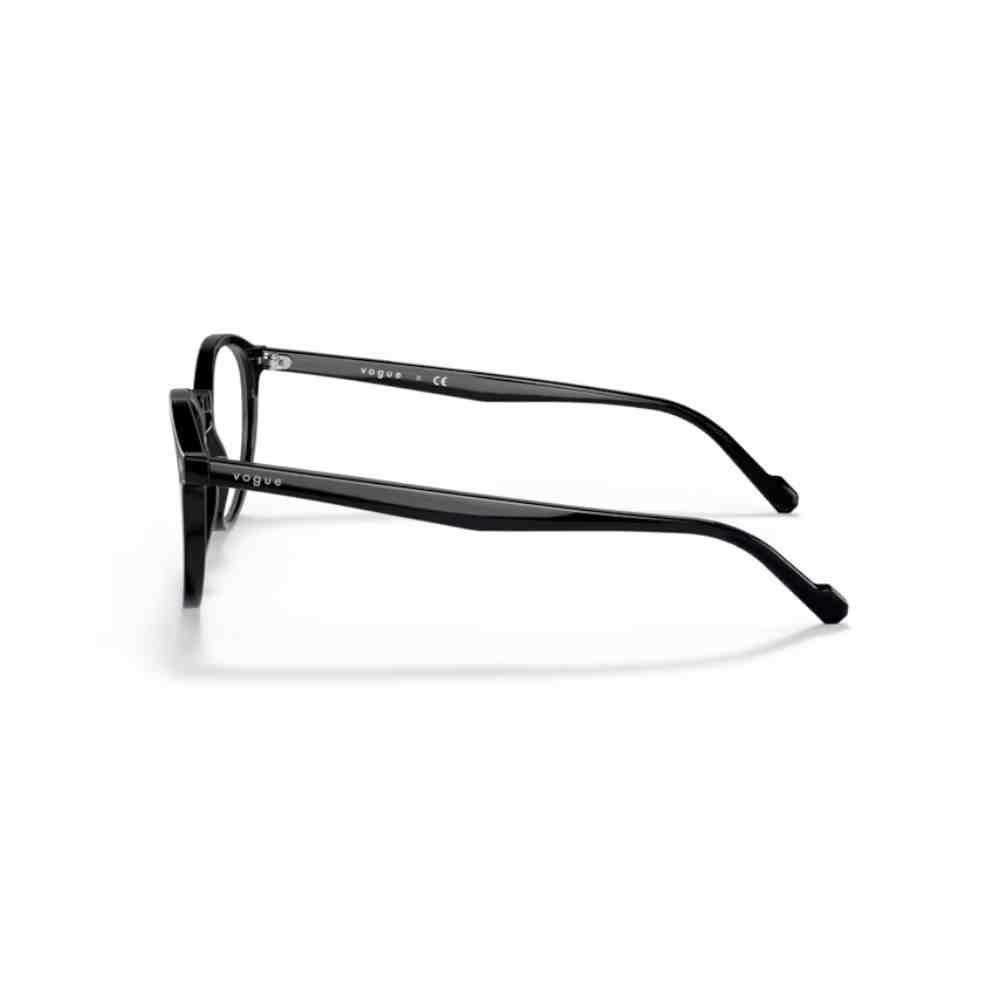 Armação de Grau Vogue Redondo Man Preto 0VO5367 W44 50 Preto 2