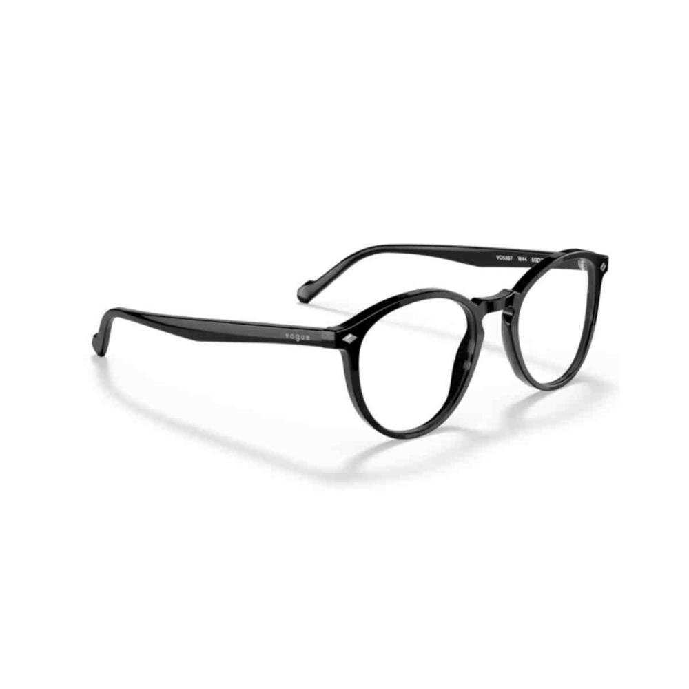 Armação de Grau Vogue Redondo Man Preto 0VO5367 W44 50 Preto 4