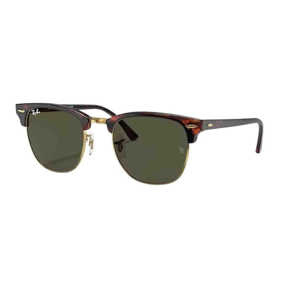Óculos de Sol Ray-Ban Clubmaster Tartaruga 0RB3016 W0366 51 Marrom 2