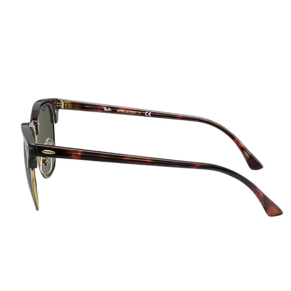 Óculos de Sol Ray-Ban Clubmaster Tartaruga 0RB3016 W0366 51 Marrom 3