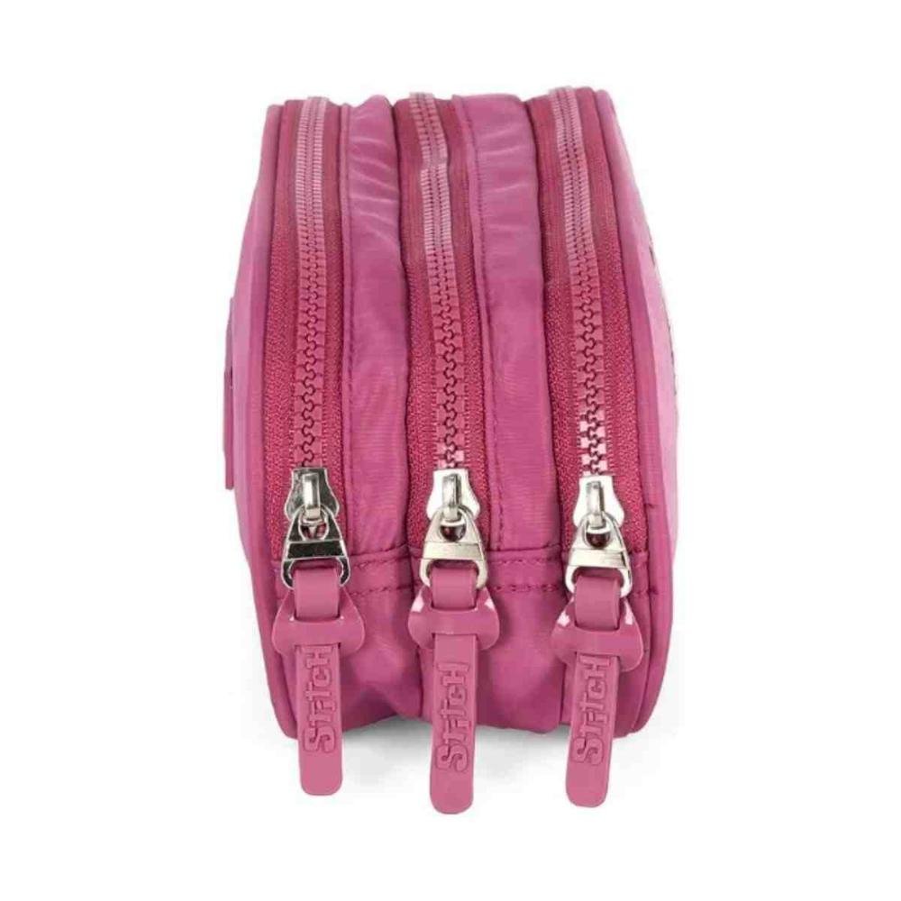 Estojo Escolar Luxcel Stitch & Angel Roxo ET50064SC2800UN Rosa 3