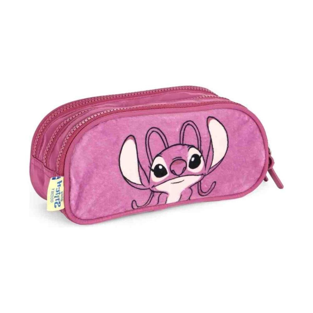 Estojo Escolar Luxcel Stitch & Angel Roxo ET50064SC2800UN Rosa 5