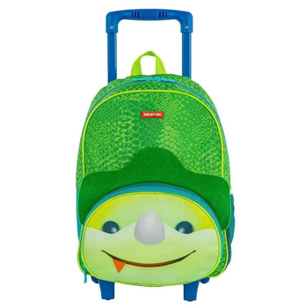 Kit Mochilete 2 em 1 com Lacheira e Acessórios Sestini Dino Verde 066122-00