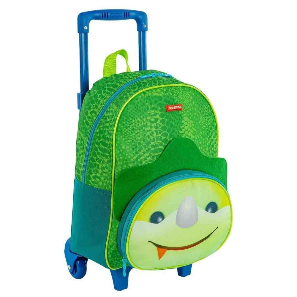 Kit Mochilete 2 em 1 com Lacheira e Acessórios Sestini Dino Verde 066122-00 Verde 2