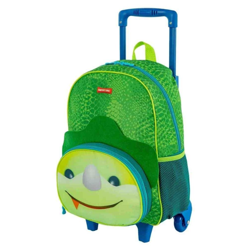 Kit Mochilete 2 em 1 com Lacheira e Acessórios Sestini Dino Verde 066122-00 Verde 3