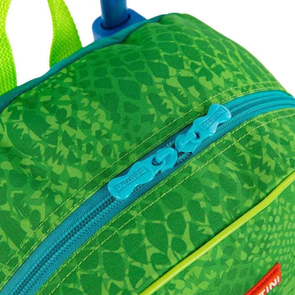 Kit Mochilete 2 em 1 com Lacheira e Acessórios Sestini Dino Verde 066122-00 Verde 7