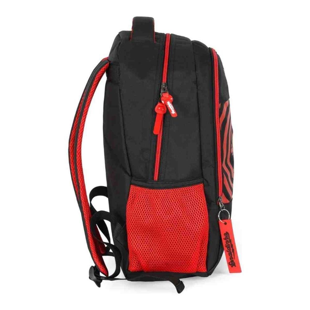 Mochila Escolar UP4YOU Enaldinho Vermelha MS49451UP0400UN Preto/Vermelho 5