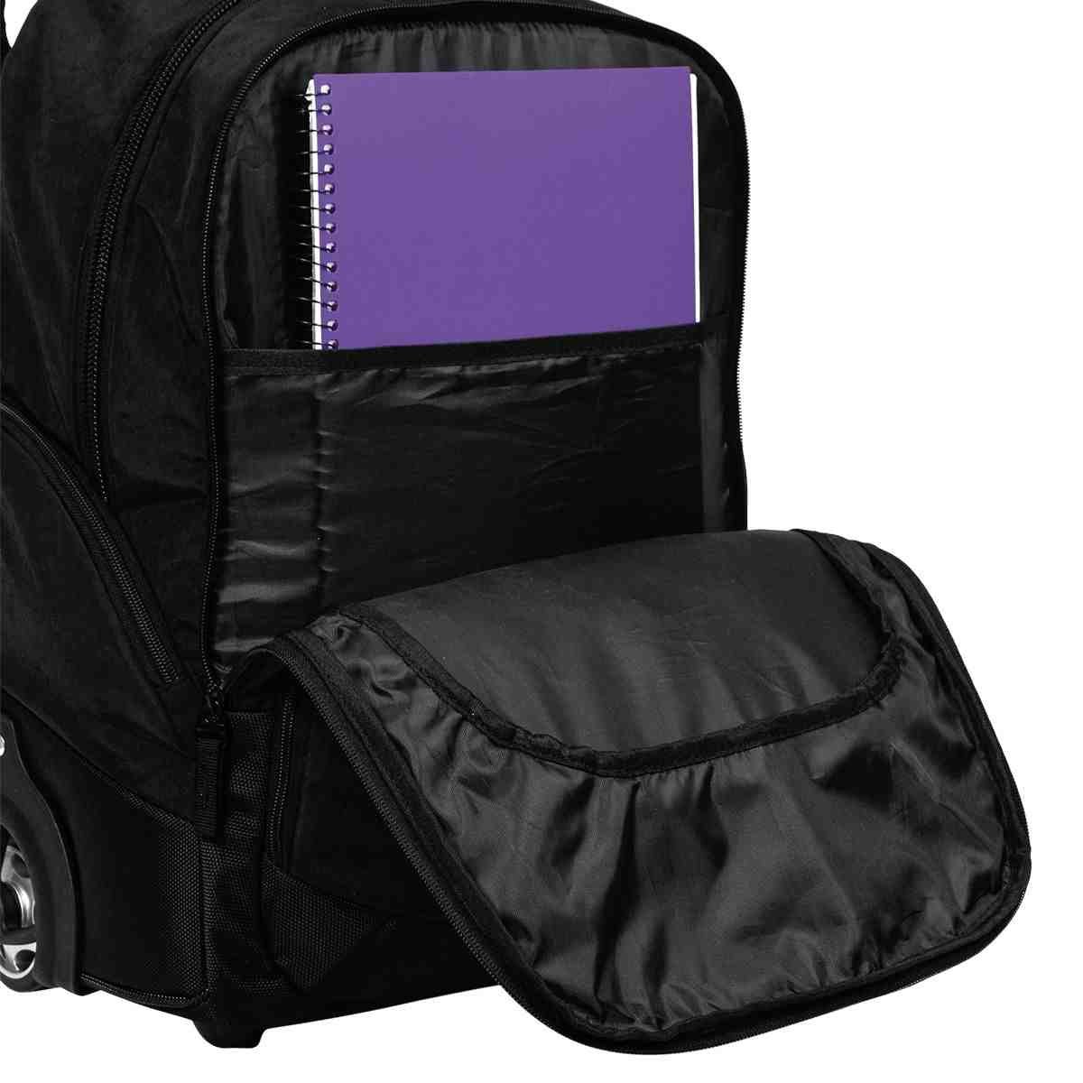 Mochila Carrinho Grande Sestini Rolling Crinkle Preta 075710-01 Preto 6