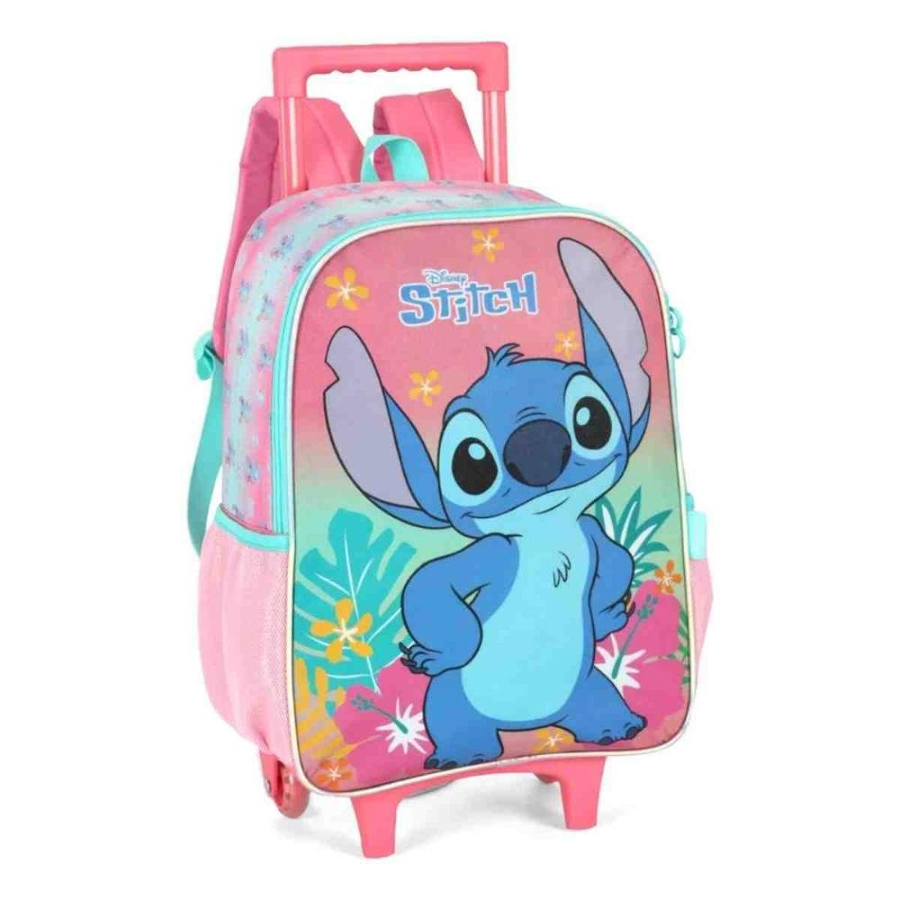 Mochila de Rodinhas Escolar Luxcel Stitch Rosa IC42382SC0300UN