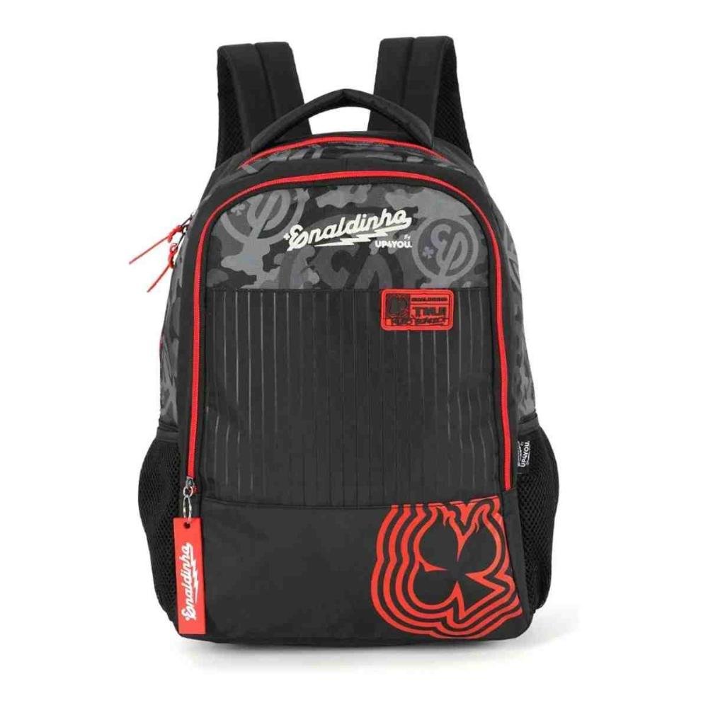 Mochila Escolar UP4YOU Enaldinho Preta MS49451UP0600UN