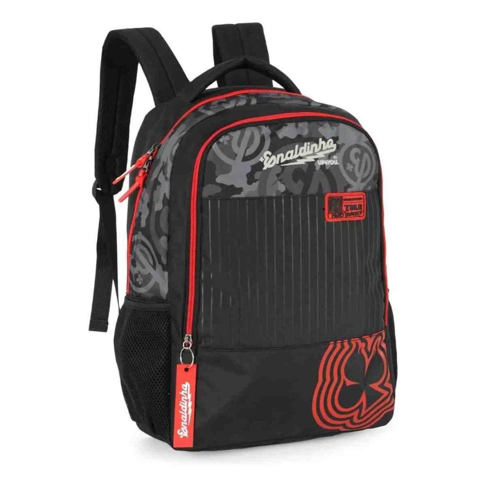 Mochila Escolar UP4YOU Enaldinho Preta MS49451UP0600UN Preto 2