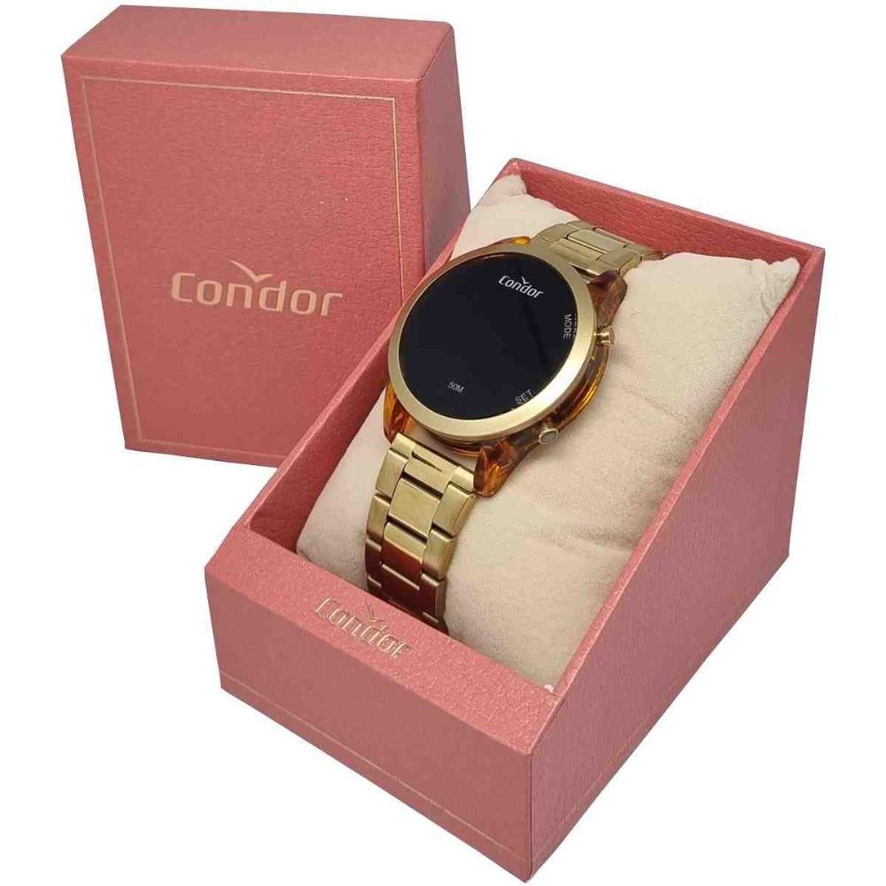Relógio Condor Digital LED Dourado Feminino COJHS31BAI/8S-2 Dourado 6