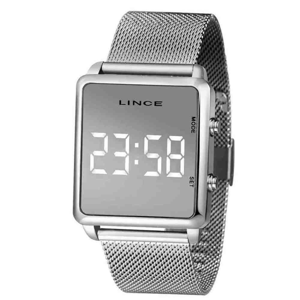 Relógio Lince Led Prata Feminino MDM4619L BXSX 