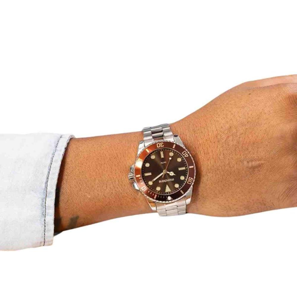 Relógio Mondaine Casual Prata Masculino 32549G0MVNE8  Prata 4