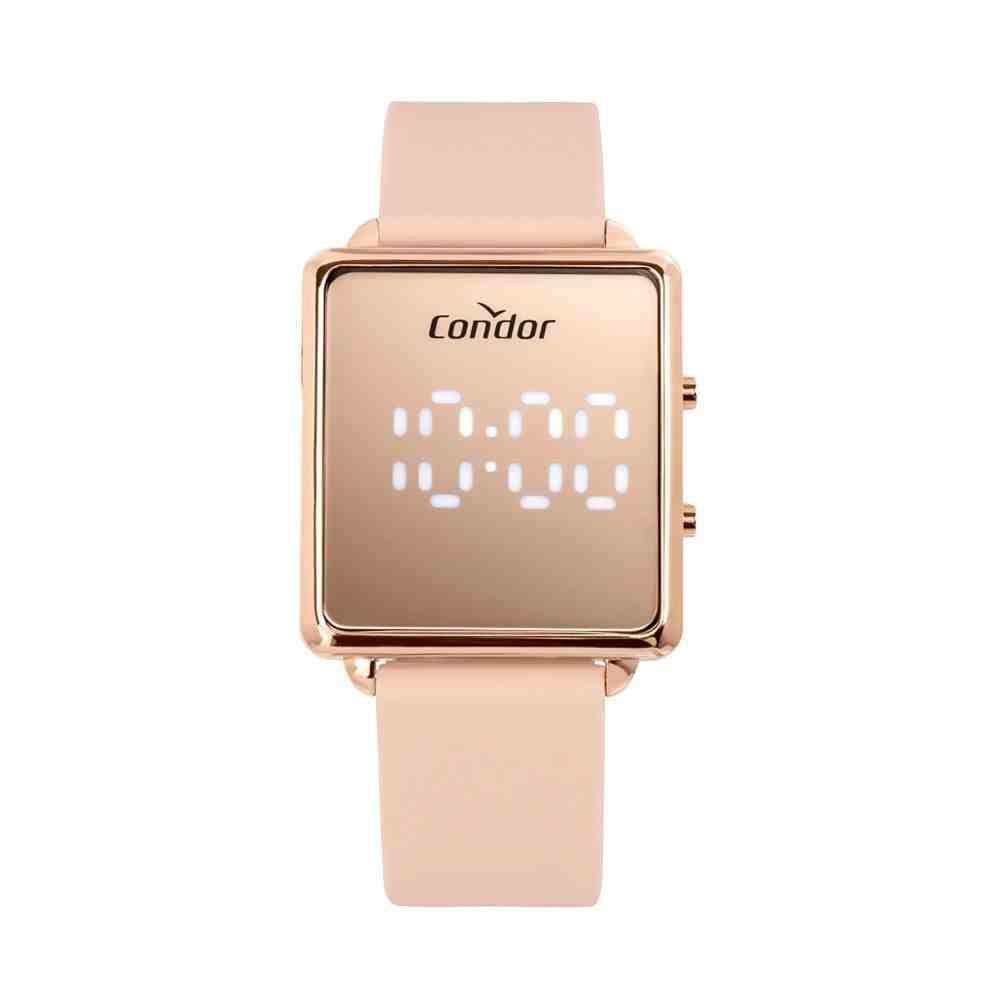 Relógio Condor Digital LED Rosa Feminino COMD1202AHS/5J