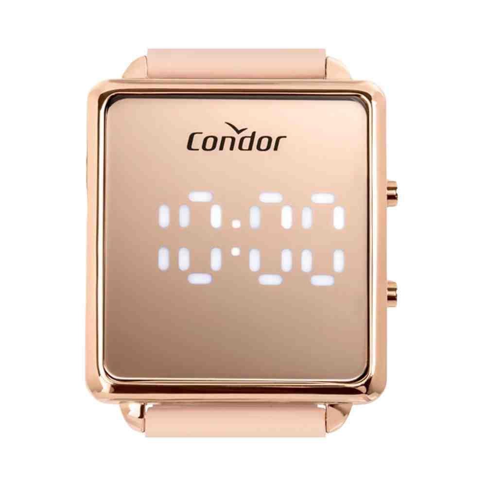 Relógio Condor Digital LED Rosa Feminino COMD1202AHS/5J Dourado 3
