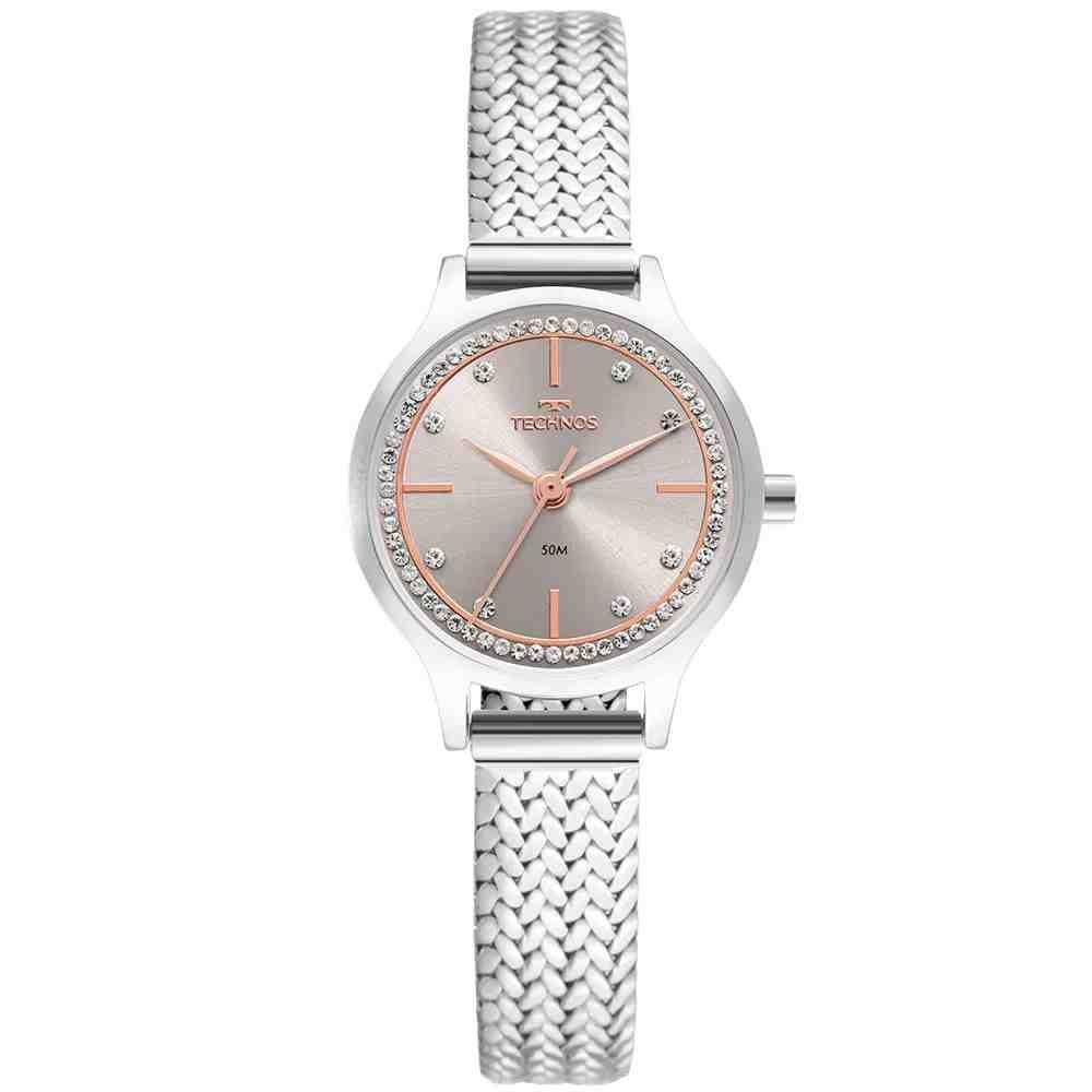 Relógio Technos Mini Prata Feminino GL30FQ/1C