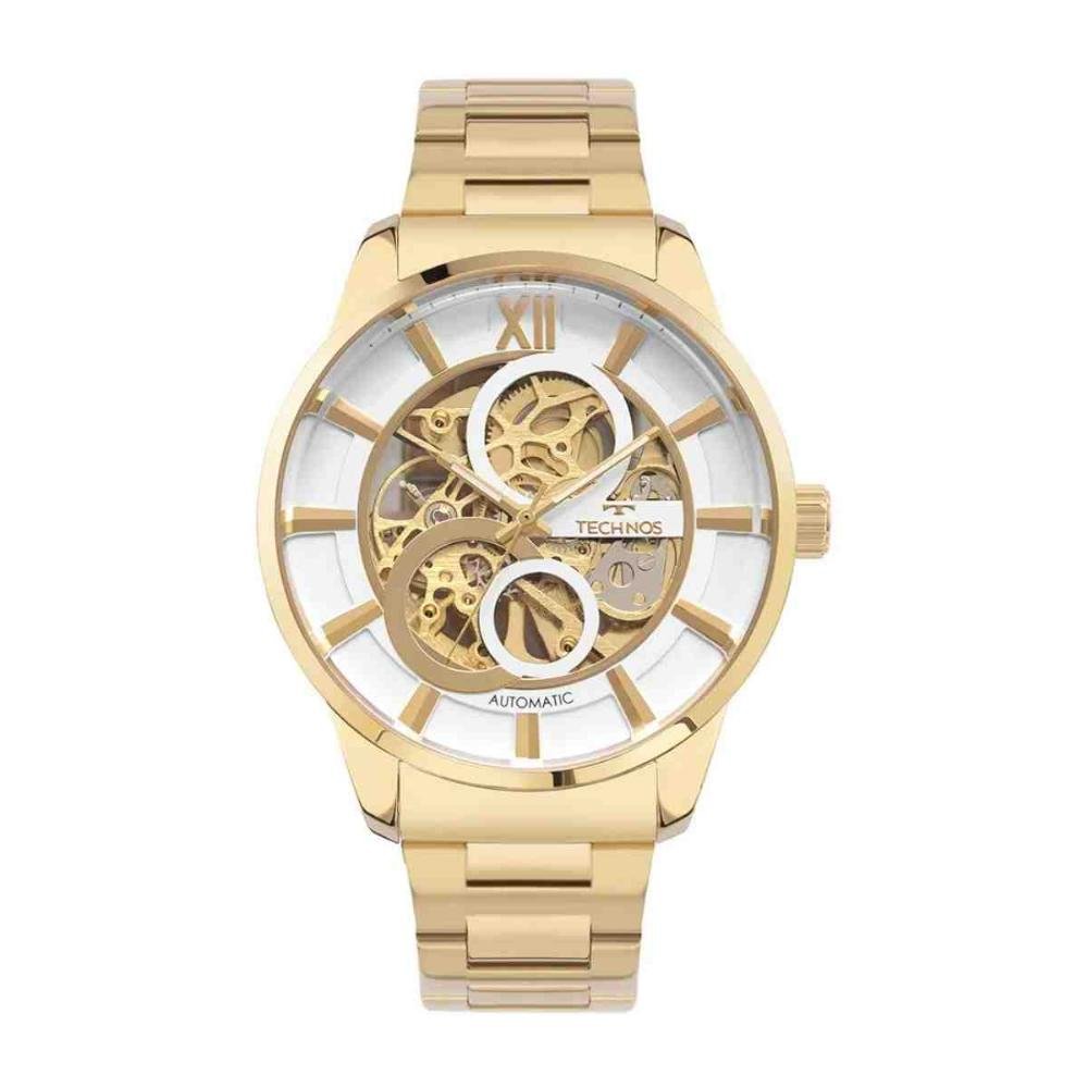 Relógio Technos Automático Dourado Masculino G3265AQ/1K